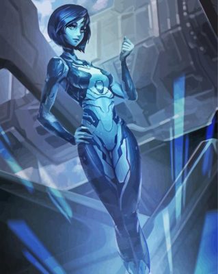 Halo Cortana Art paint by numbers