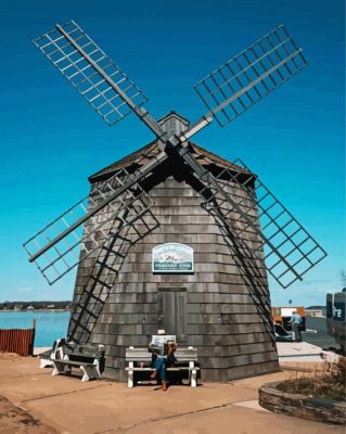 Hamptones Windmill paint by numbers