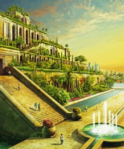 Hanging Gardens Of Babylon paint by numbers