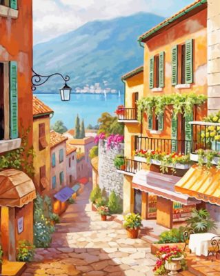 Italian Homes Art paint by numbers