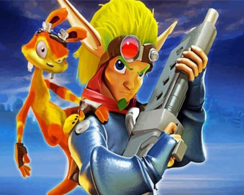 Jak And Daxter paint by numbers