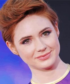 Karen Gillan With Short Hair paint by numbers