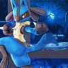 Lucario Pokemon paint by numbers