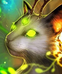 Magical Cat Art paint by numbers