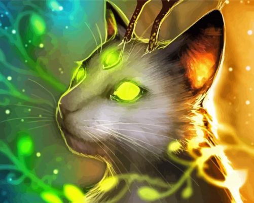 Magical Cat Art paint by numbers