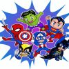 Marvel Chibi Superheroes paint by numbers