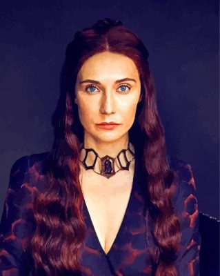 Melisandre Red Woman paint by numbers