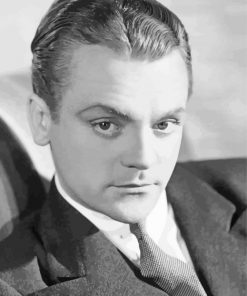 Monochrome James Cagney paint by numbers