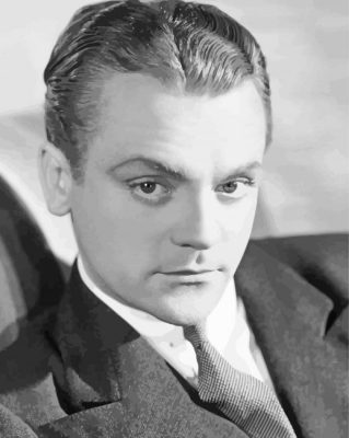 Monochrome James Cagney paint by numbers