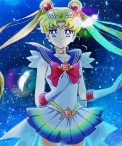 Pretty Guerriere Sailor Moon paint by numbers