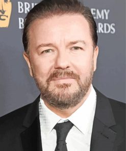 Ricky Gervais paint by numbers