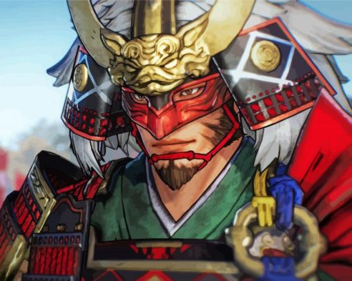 Samurai Warrior Takeda Shingen paint by numbers