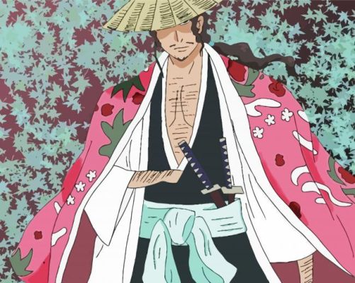 Shunsui Kyoraku Bleach Character paint by numbers