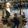Stanhope Forbes The Old Pier Steps paint by numbers