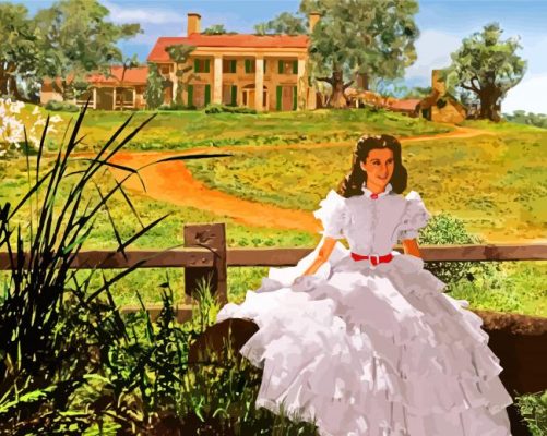 Tara Gone With The Wind Film paint by numbers