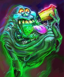 The Green Ghost Slimer paint by numbers