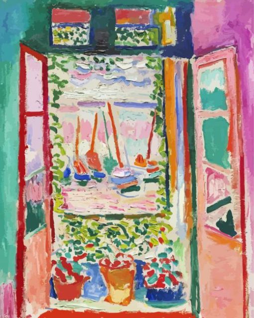The Open Window By Henri Matisse paint by numbers