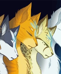 The Warrior Cats paint by numbers