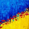 Ukrainian Flag With Poppies Art paint by numbers