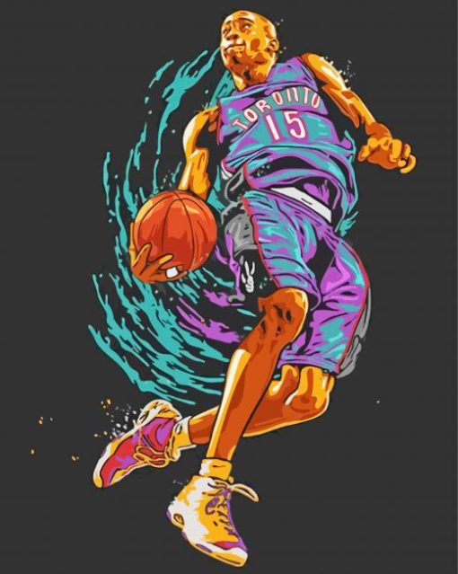 Vince Carter Art paint by numbers