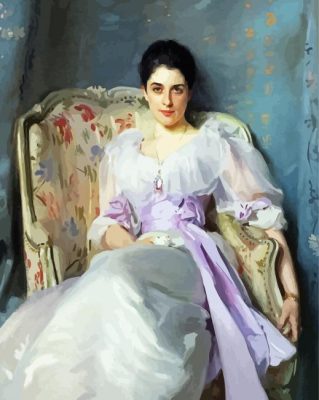 Woman In Victorian Dress paint by numbers