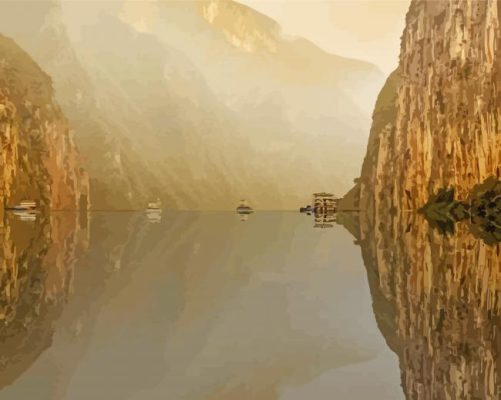 Yangtze River Beautiful Nature paint by numbers