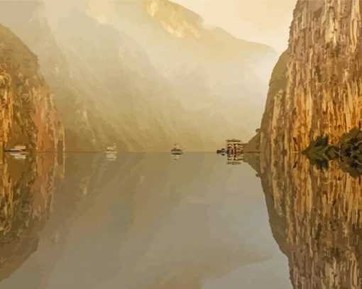 Yangtze River Beautiful Nature paint by numbers