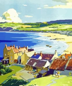 Yorkshire Coast Art paint by numbers