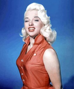 Young Diana Dors paint by numbers