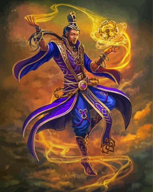 Asian Sorcerer paint by numbers