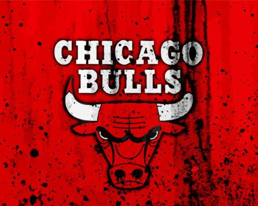 Basketball Logo Bulls paint by numbers