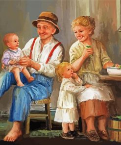 Happy Little Family Dianne Dengel paint by numbers