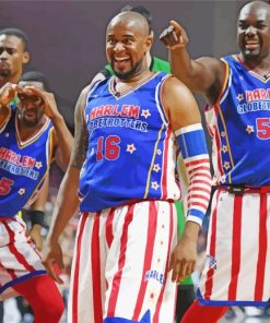 Harlem Globetrotters Players paint by numbers
