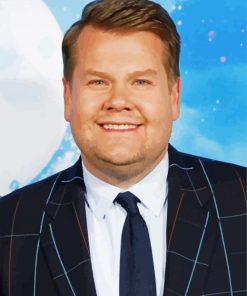 James Corden paint by numbers