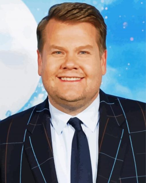 James Corden paint by numbers