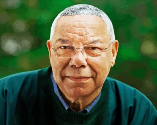 Old Colin Powell paint by numbers