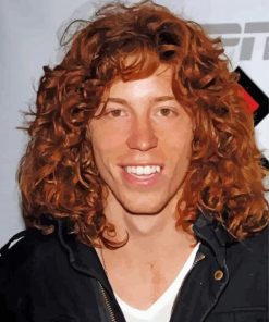 Shaun White With Long Hair paint by numbers