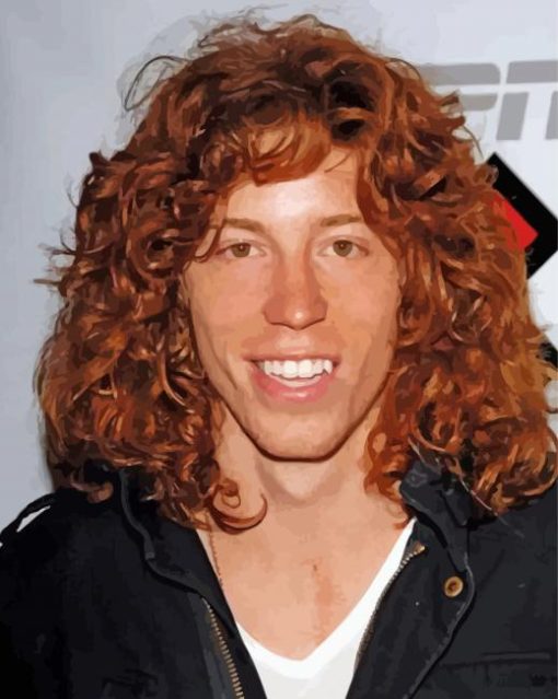 Shaun White With Long Hair paint by numbers