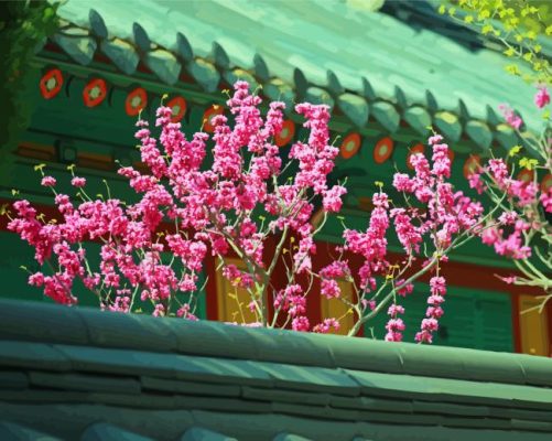 Spring In Korea paint by numbers