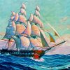 Uss Constitution At Sea paint by numbers