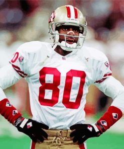 Vintage Jerry Rice paint by numbers