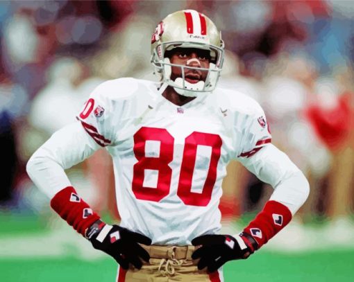 Vintage Jerry Rice paint by numbers