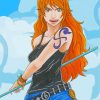 Aesthetic Nami Character Art paint by numbers