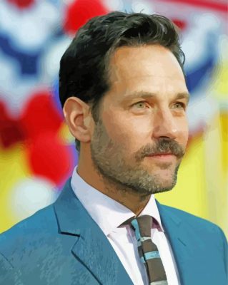 Aesthetic Paul Rudd paint by numbers