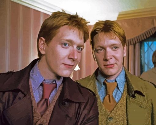 Aesthetic Weasley Twins Characters paint by numbers