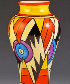 Aesthetic Vase By Clarice Cliff paint by numbers