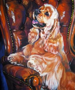 American Cocker Spaniel Dog Art paint by numbers