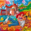 Ariel And Eric By Sea paint by numbers