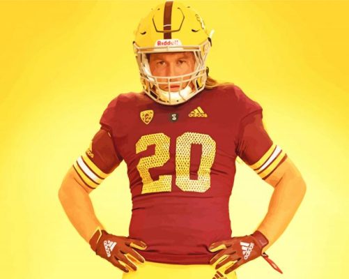 Arizona State Sun Devils American Football Player paint by numbers