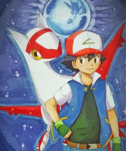 Ash Ketchum And Latias paint by numbers